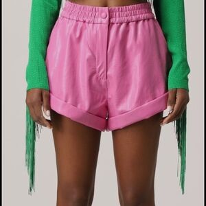 High Waist Pink Women's Shorts